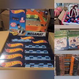 MaxSold Auction: This online auction features NIP Leapstart books, NIB creative stampers, games, craft kits & supplies, thimble collection, new toys & dolls, new board books, new Baby Alive outfits, new beauty products, new floor mats, ceiling light fixtures, and more!
